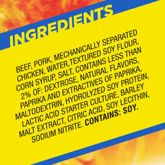 Slim Jim meat snack blend beef pork chicken with beefy protein mix