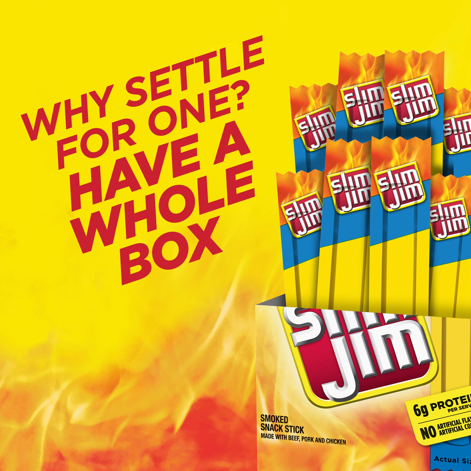 Slim Jim Mild Snack Sticks on-the-go wrap for travel