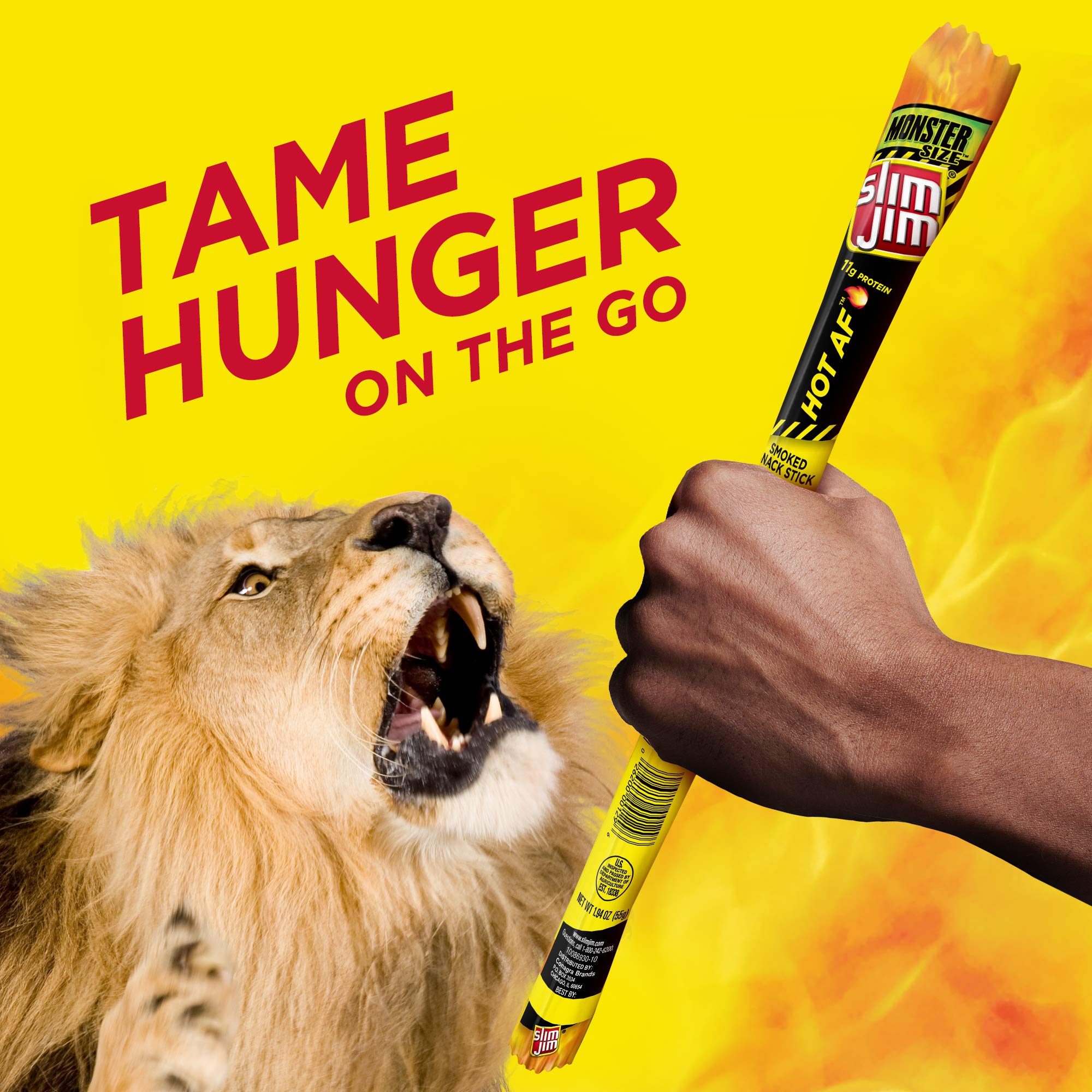 Slim Jim Monster Hot AF pantry storage idea for on demand snacking