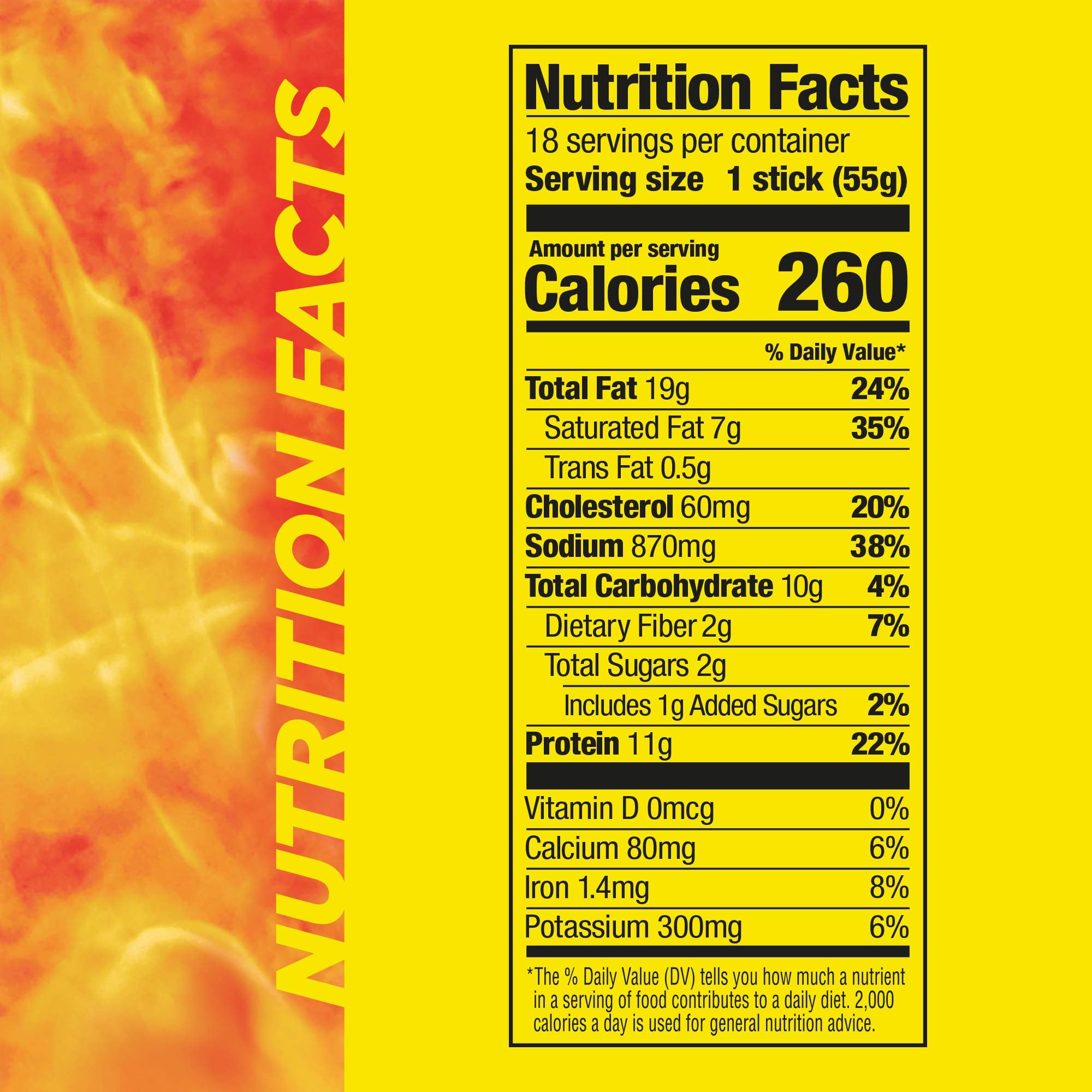 Individually wrapped Slim Jim Monster Mild sticks for easy snacking anywhere