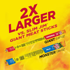 Smoky Slim Jim Monster Mild flavor satisfies cravings on demand
