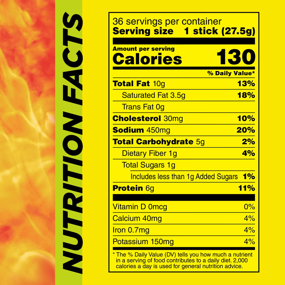 Slim Jim Monster Shortboi meat-stick closeup showing beef, pork and chicken blend.