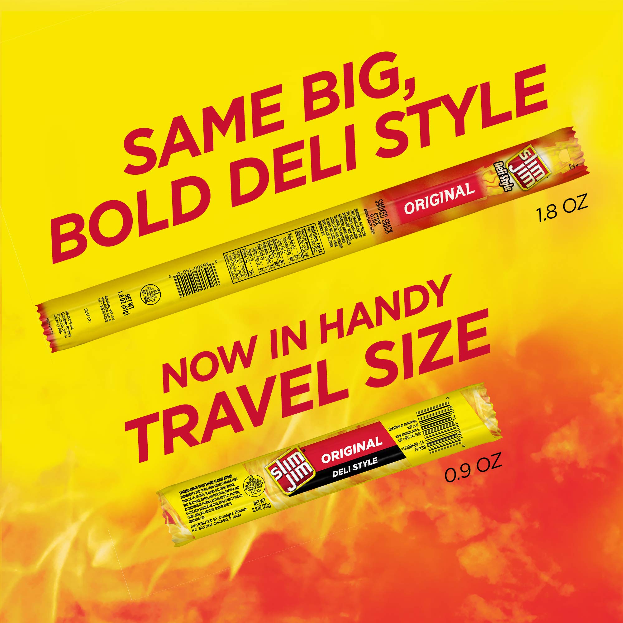 Slim Jim Monster Shortboi on-the-go snack ready for adventures