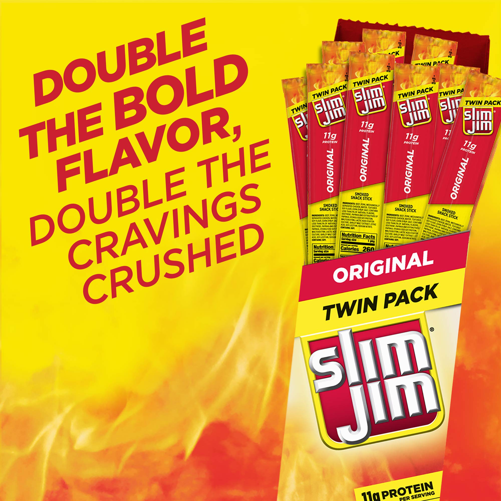 Slim Jim Original on the go pack ideal for commutes and quick hunger fixes.