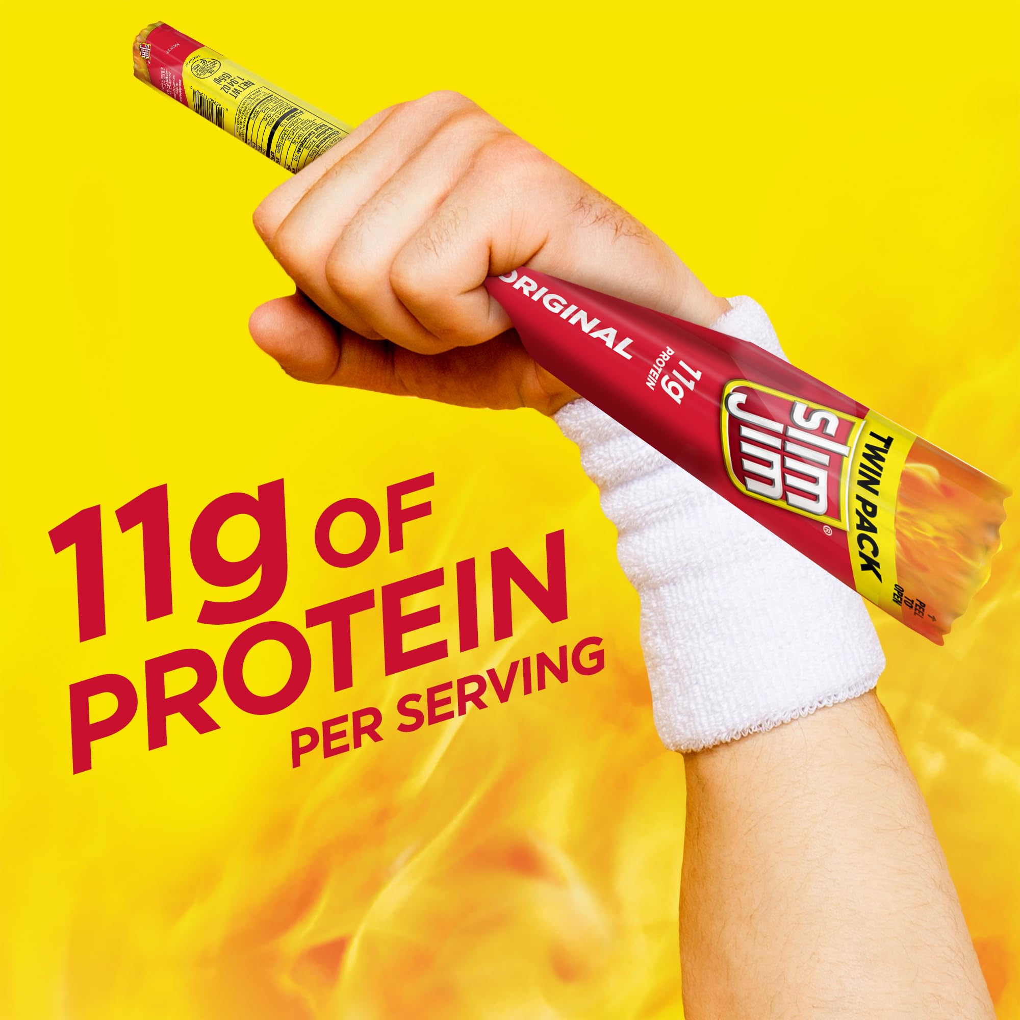 Slim Jim Original flavor party platter addition adds bold bite for gatherings.