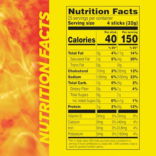 Slim Jim Original smoked flavor close-up emphasizes bold taste for quick meals.