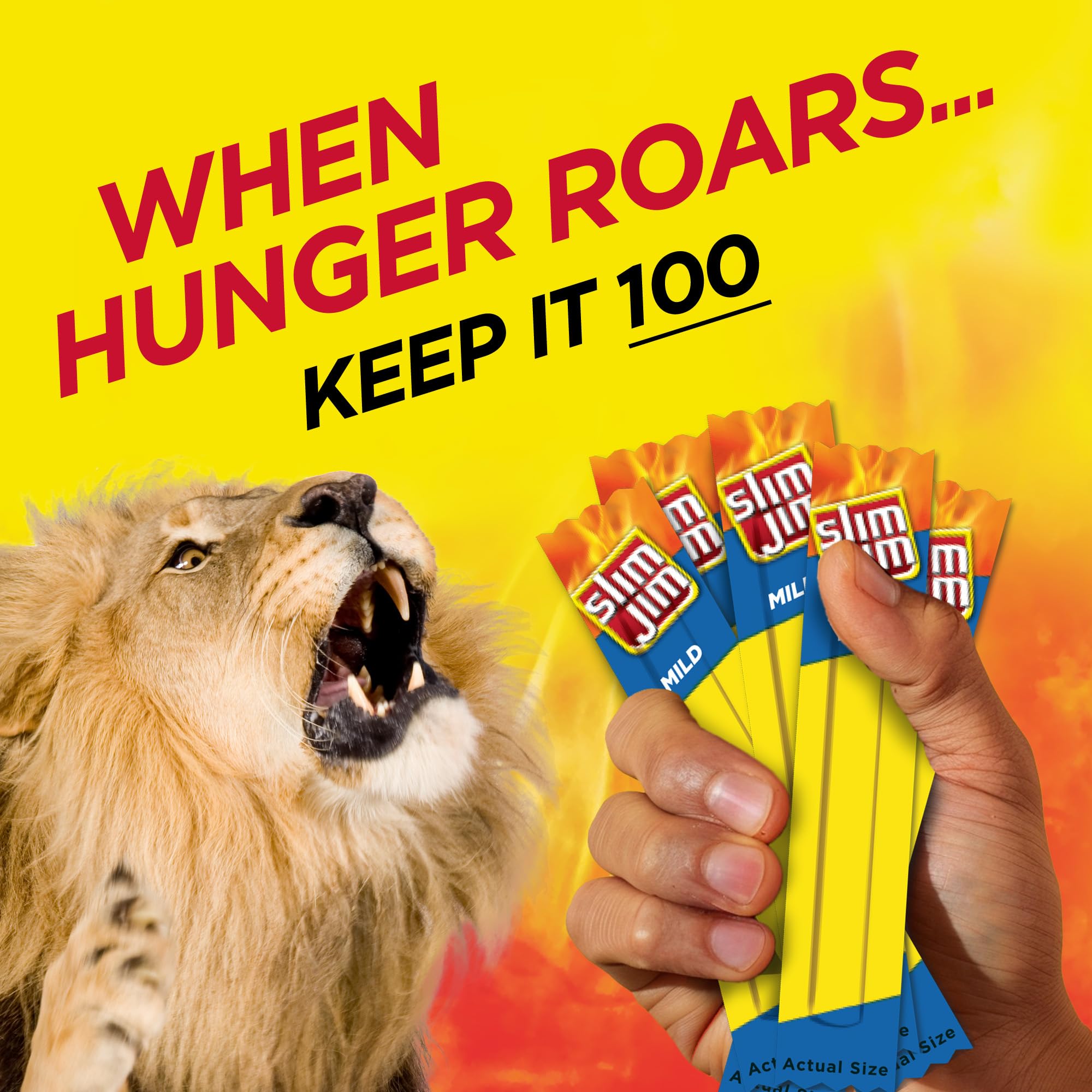 Slim Jim portable on-the-go snack ready for travel and school