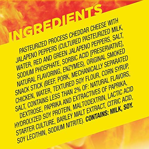 Slim Jim real cheese detail reveals creamy cheese inside the stick.