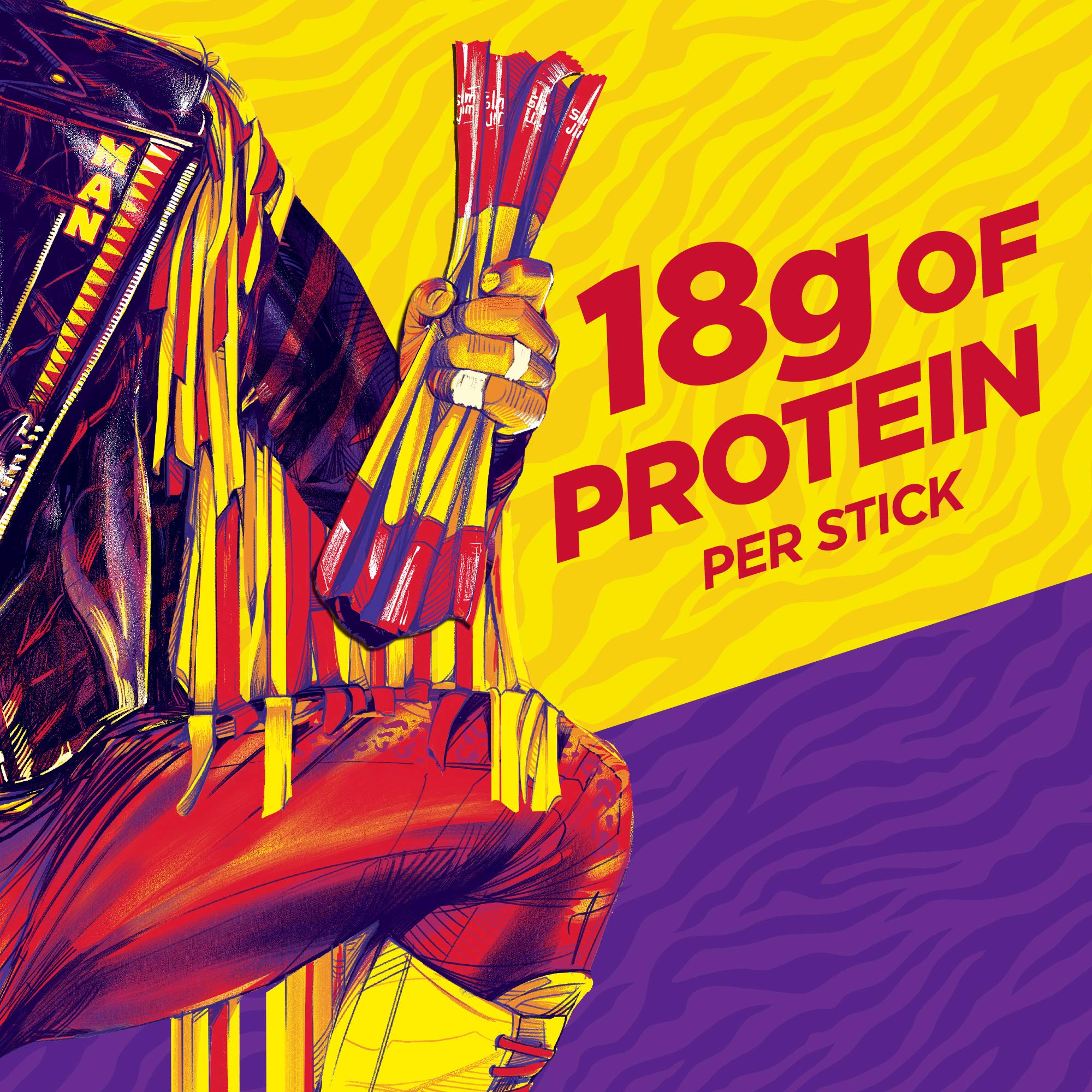 Slim Jim Savage Original rodeo-use image suggests bold flavor during events.