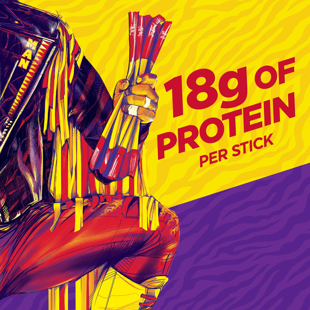 Slim Jim Savage Original rodeo-use image suggests bold flavor during events.