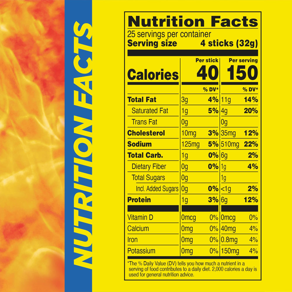 Slim Jim smoked flavor bite showing smoky aroma and satisfying chew