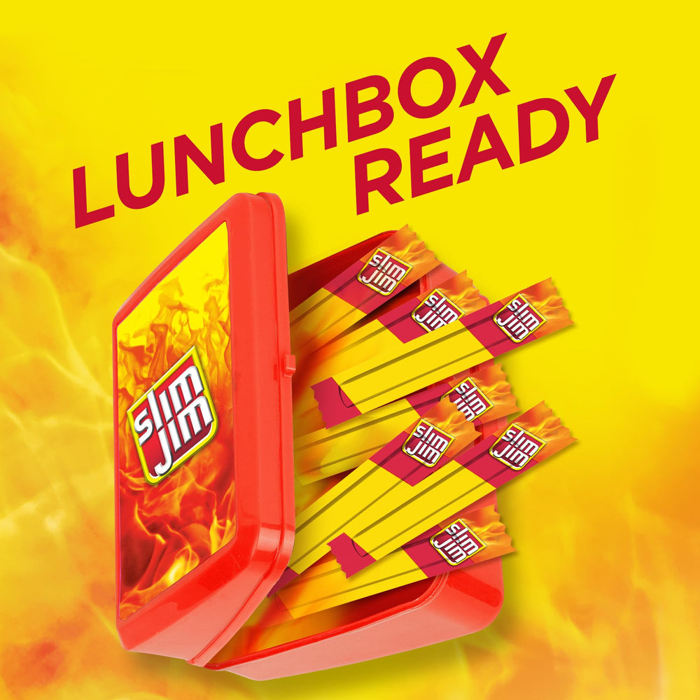 Slim Jim smoky flavor bite offers a convenient snack option.
