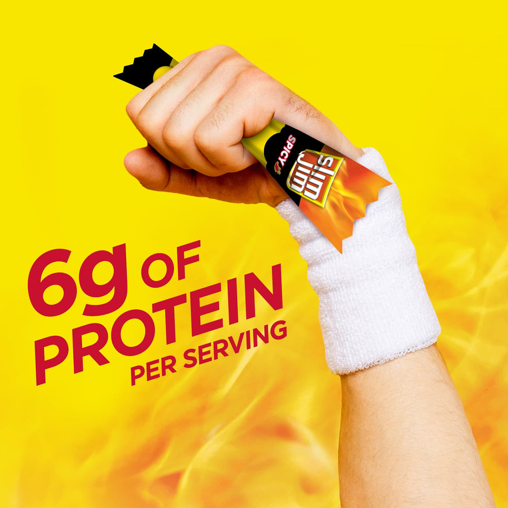 Slim Jim Spicy Snack Size Sticks Easter basket-ready treat.