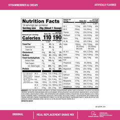 SlimFast Original powder scoop emphasizes easy portion control and balanced nutrition.