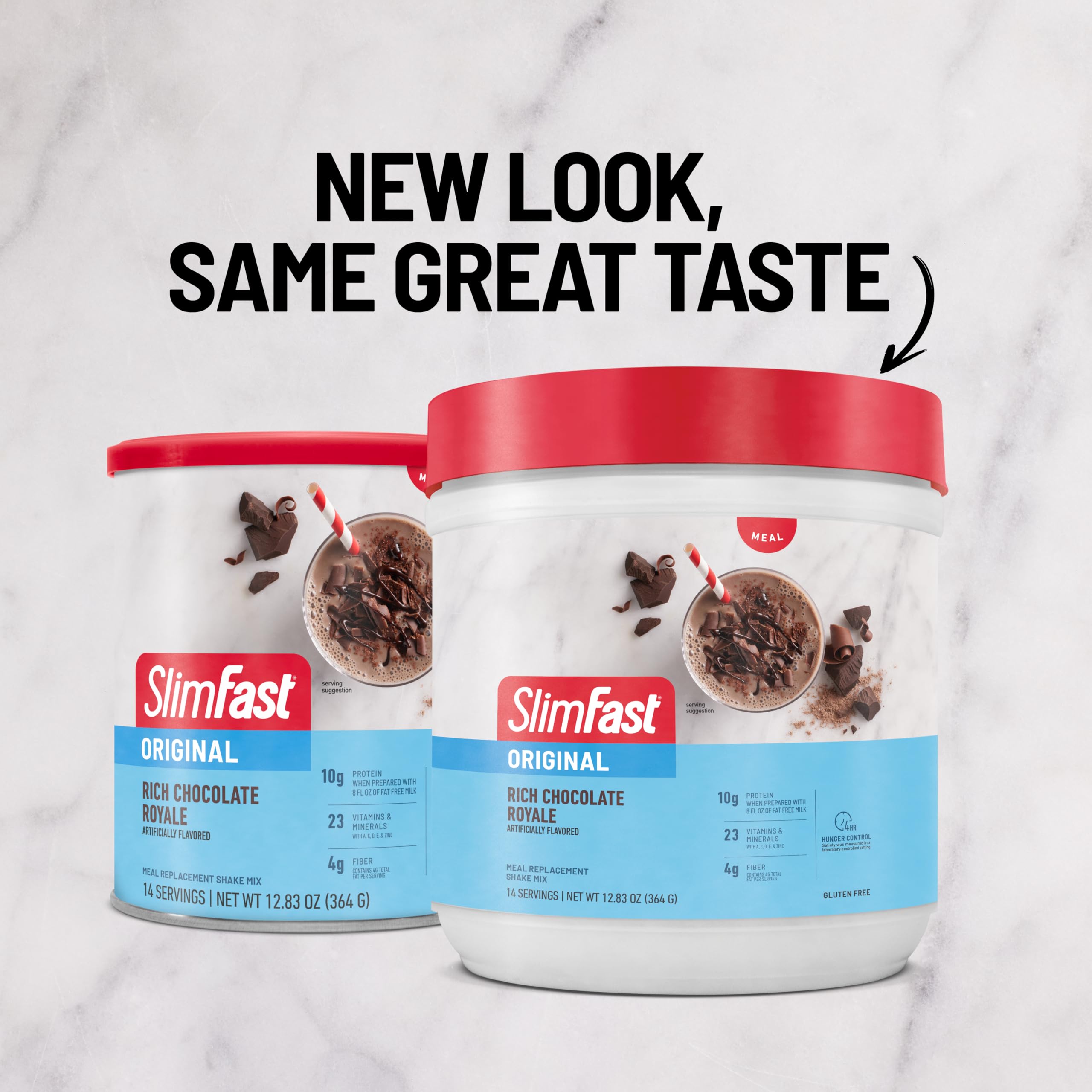Overview of SlimFast Original Rich Chocolate Royale as a balanced meal replacement.