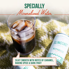 Slingshot Coffee ready-to-drink 7oz can for quick office breaks.