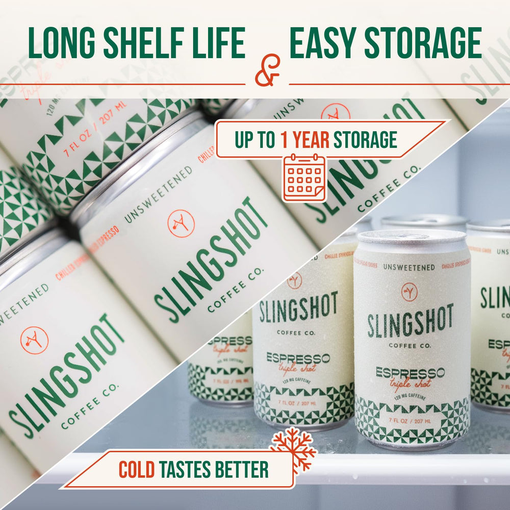 Slingshot Coffee on-the-go energy boost during a busy day.