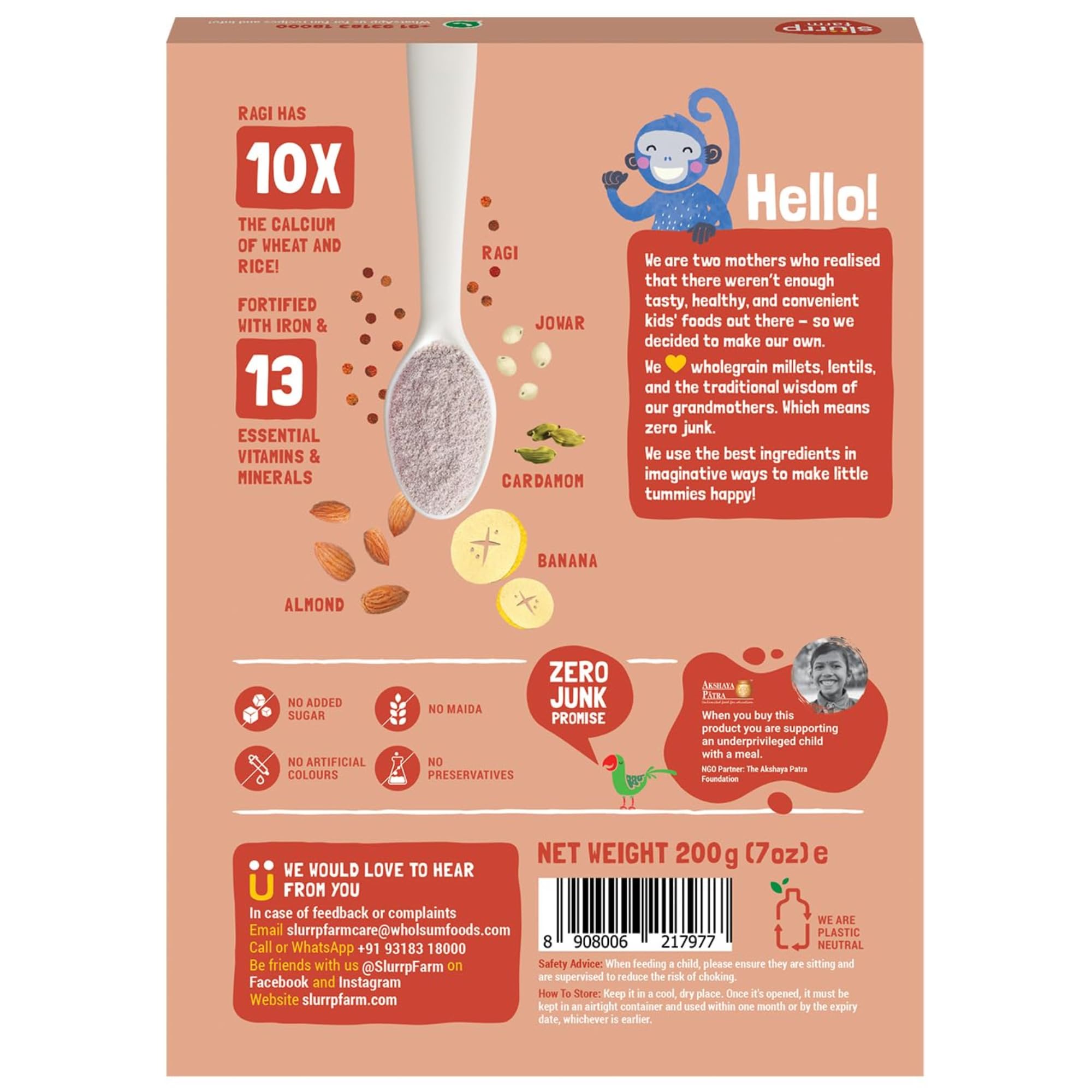 Kid-friendly SLURRP FARM cereal served as a simple breakfast option
