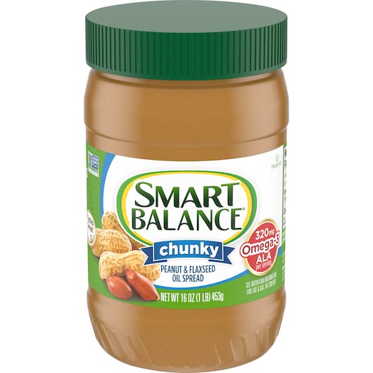 Smart Balance 2-pack packaging shown for convenient pantry storage.