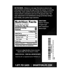 Smart for Life Allulose syrup being poured as a low-calorie sugar substitute