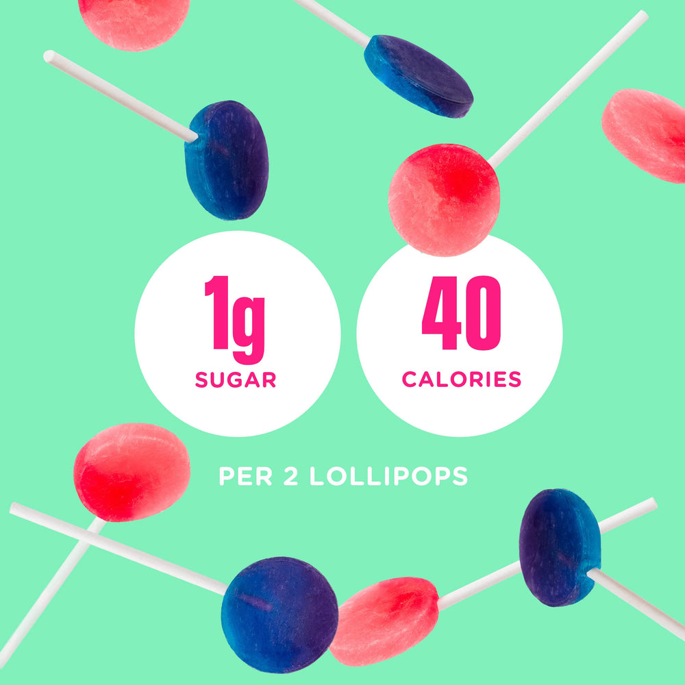 SmartSweets lollipops held in hand illustrating portable snacking