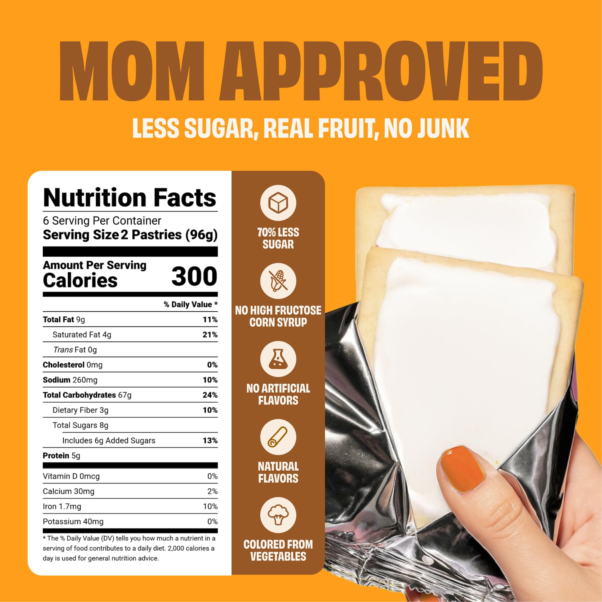 Smart Tart kitchen-counter display showcasing family-friendly, low sugar breakfast options