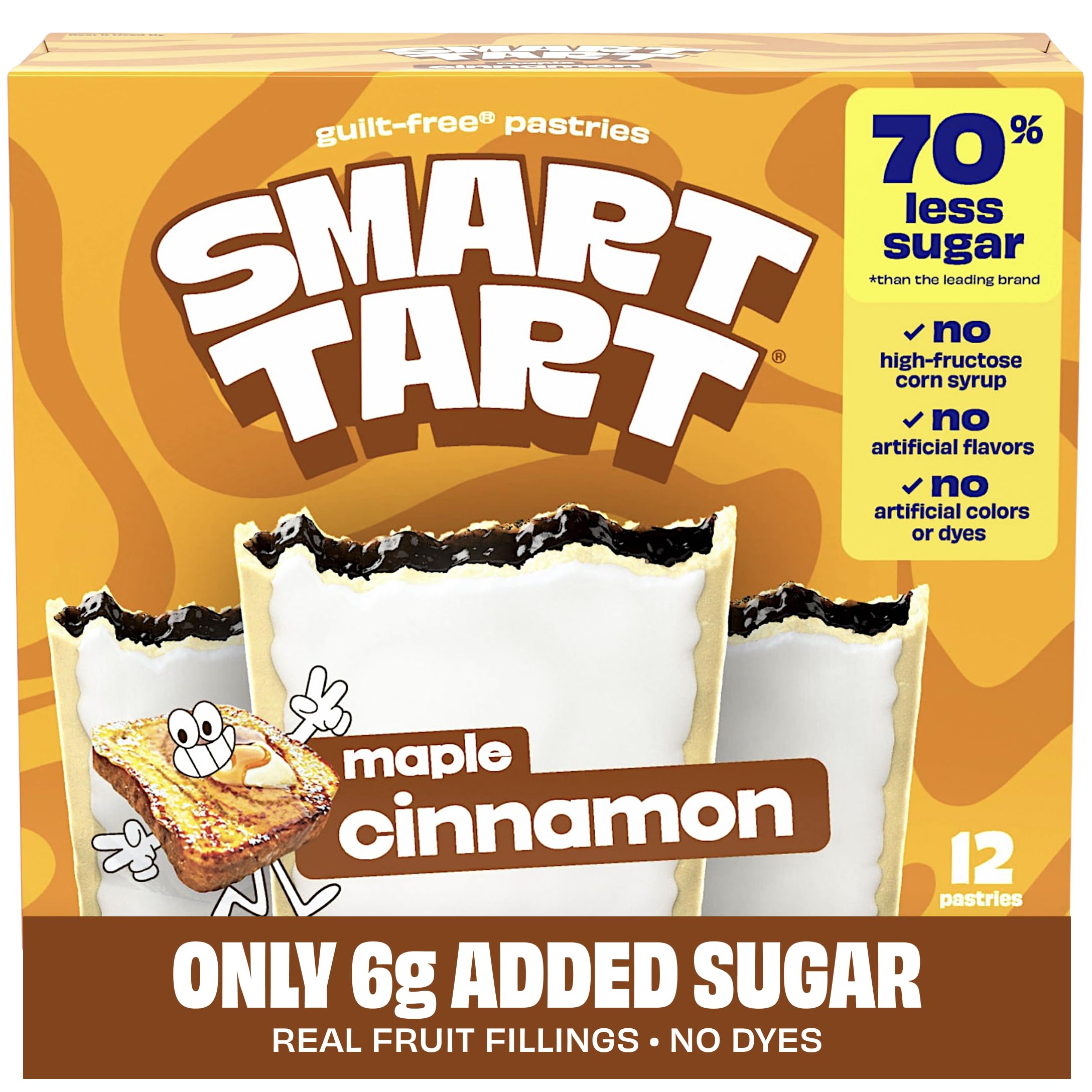 Smart Tart maple cinnamon toaster pastries box ready for quick mornings.