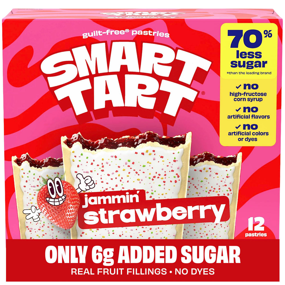 SMART TART strawberry frosted toaster pastry box for quick healthy breakfasts.
