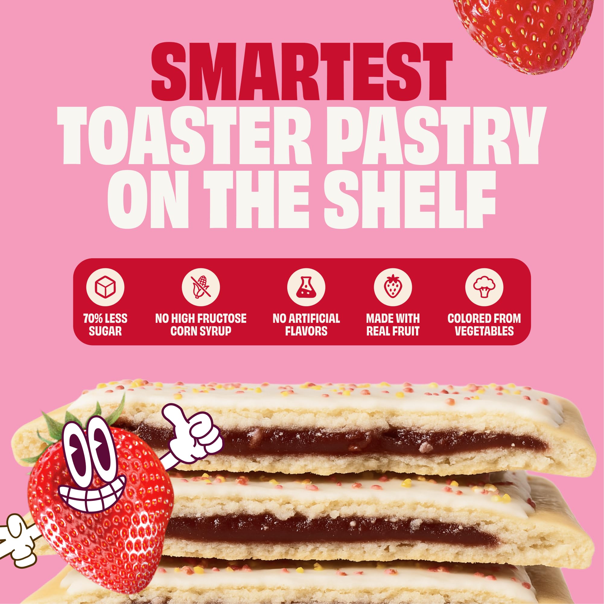 SMART TART strawberry toaster pastry toasted and ready in minutes.