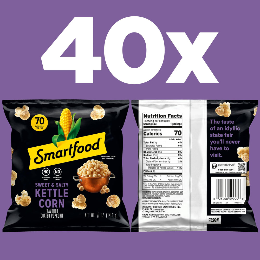 Close-up of air-popped Smartfood popcorn texture and light crunch