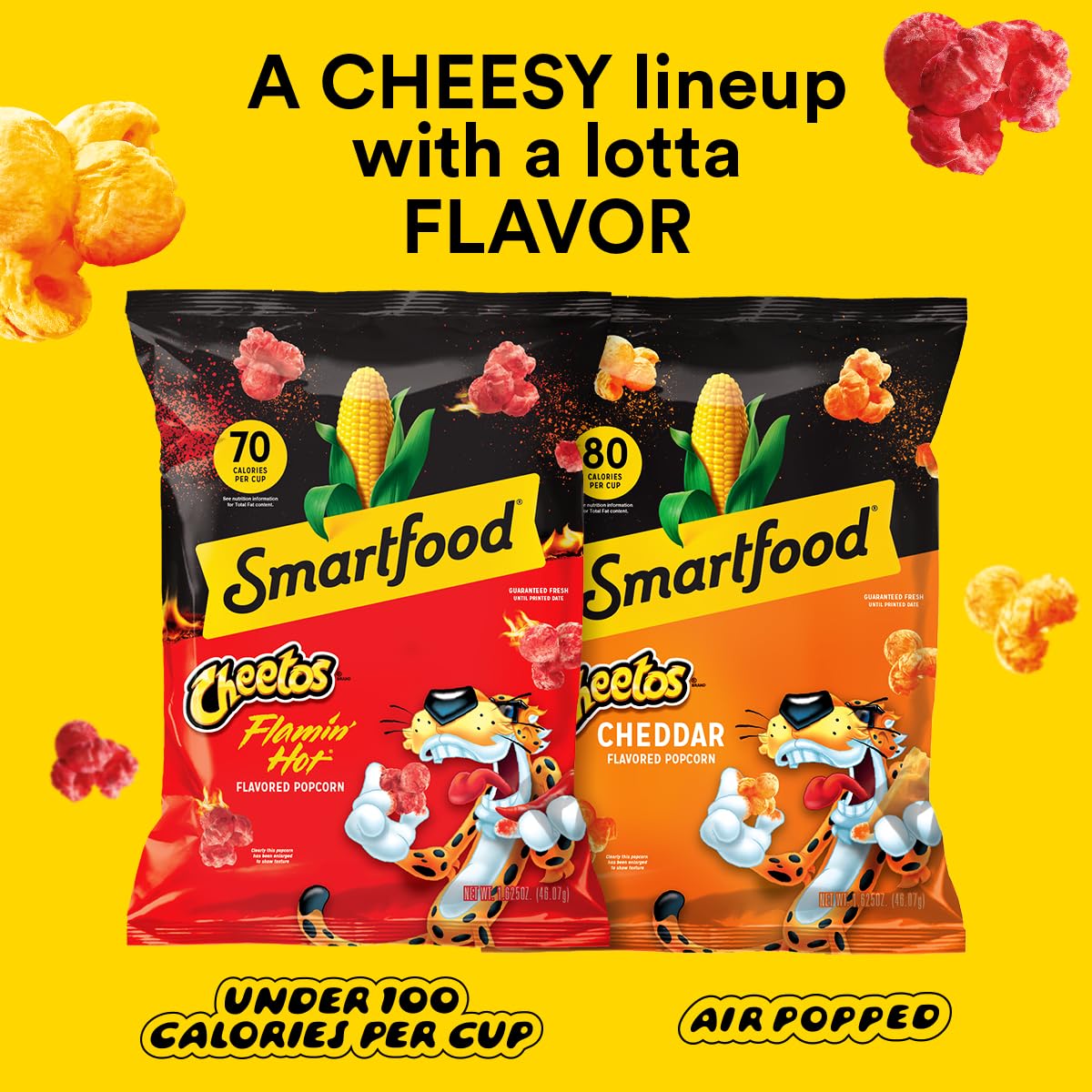 Smartfood on-the-go pack supports easy snacking anywhere.