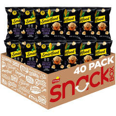 Smartfood Sweet & Salty Kettle Corn bag front view for a tasty snack