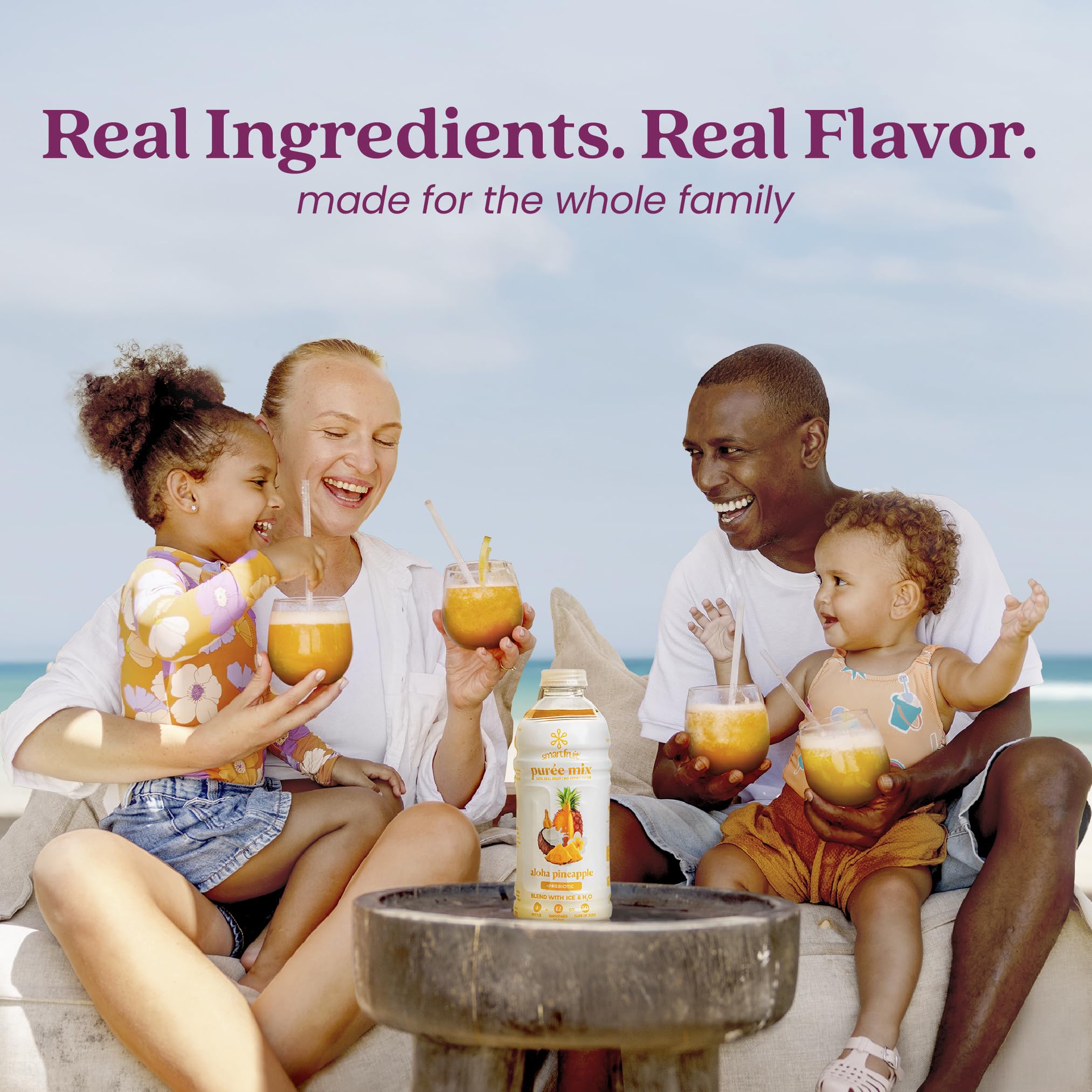 Smartfruit Aloha Pineapple Purée jar beside baking ingredients