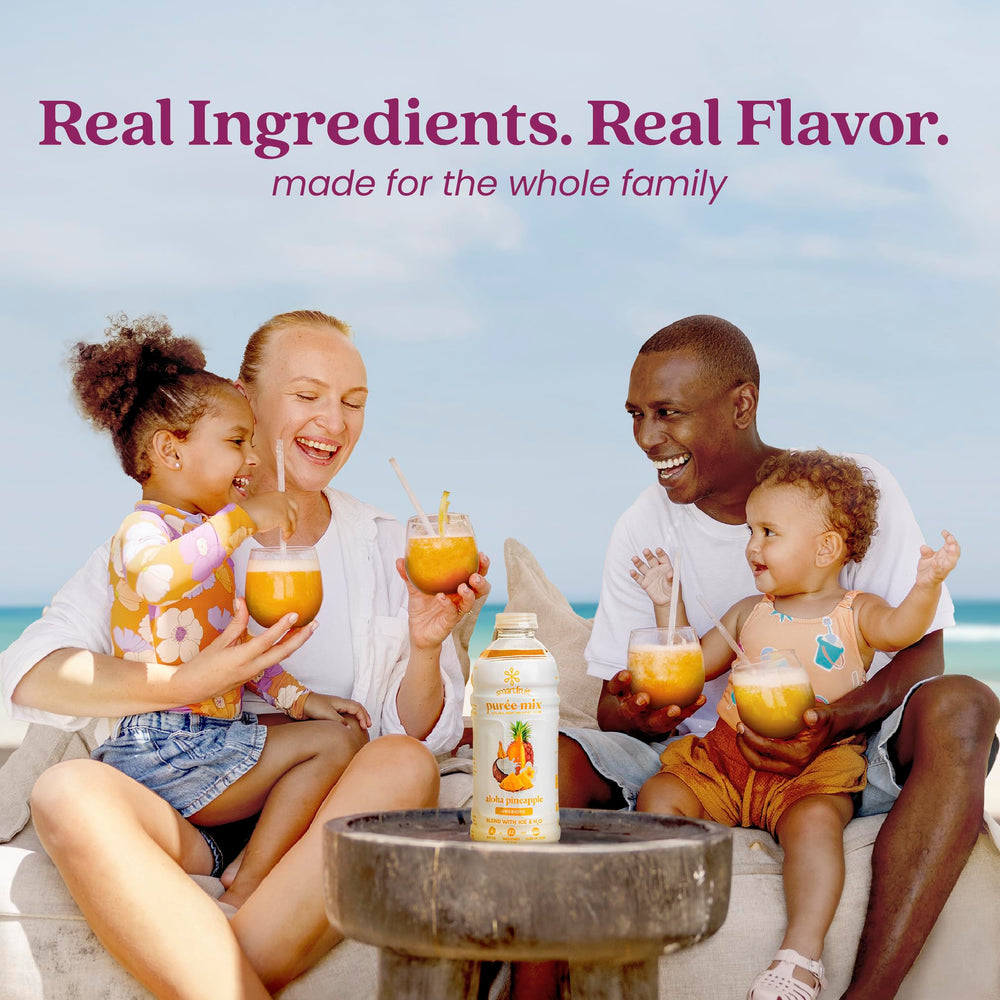 Smartfruit Aloha Pineapple Purée jar beside baking ingredients