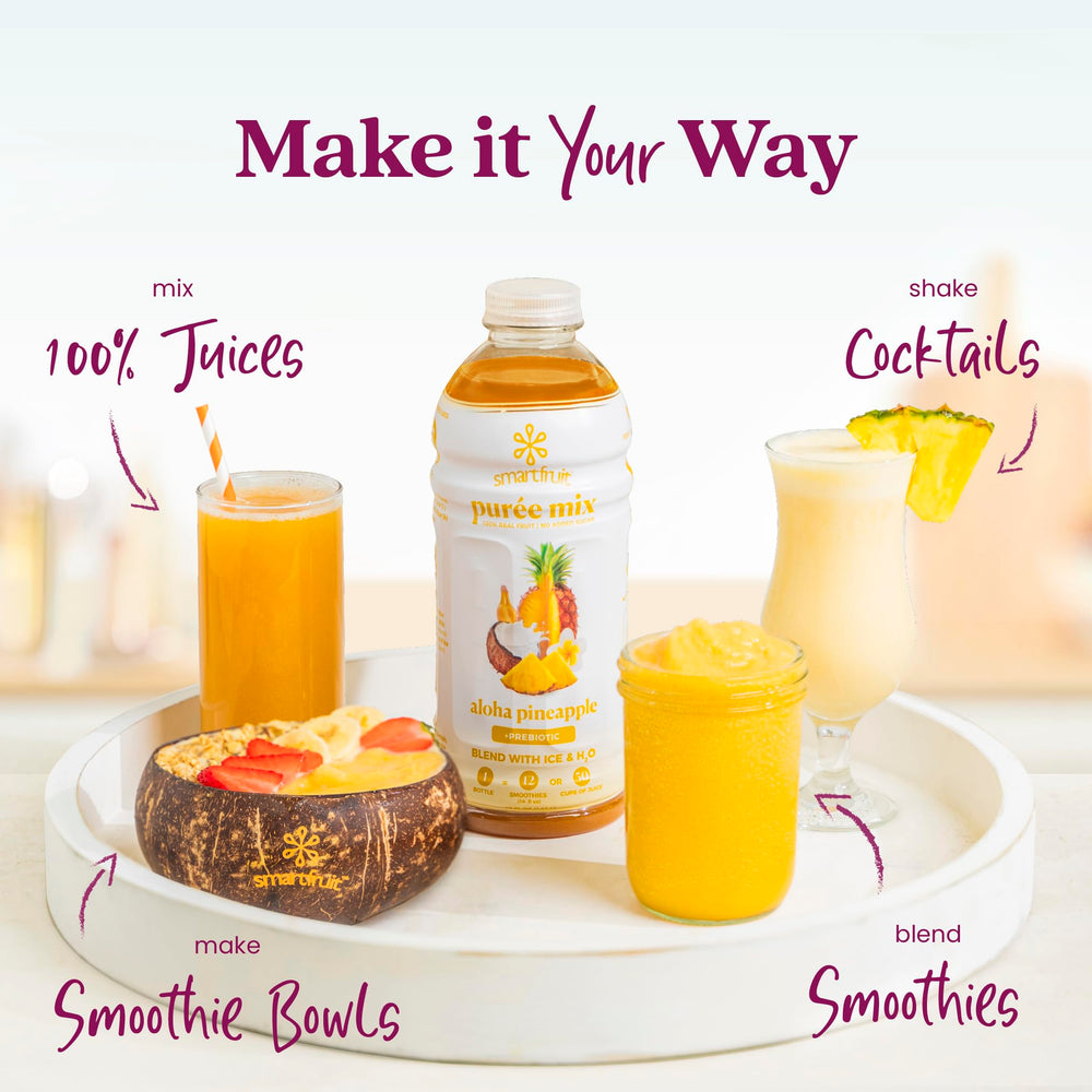 Smartfruit Aloha Pineapple Purée pour being used in drinks