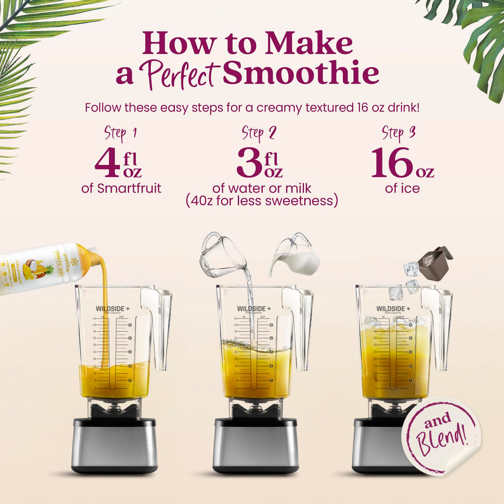 Smartfruit Aloha Pineapple Purée made-in-usa label on bottle