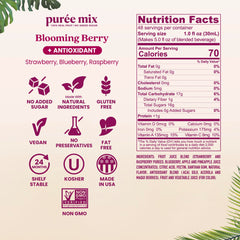 Smartfruit Blooming Berry puree pour adds natural flavor to beverages.