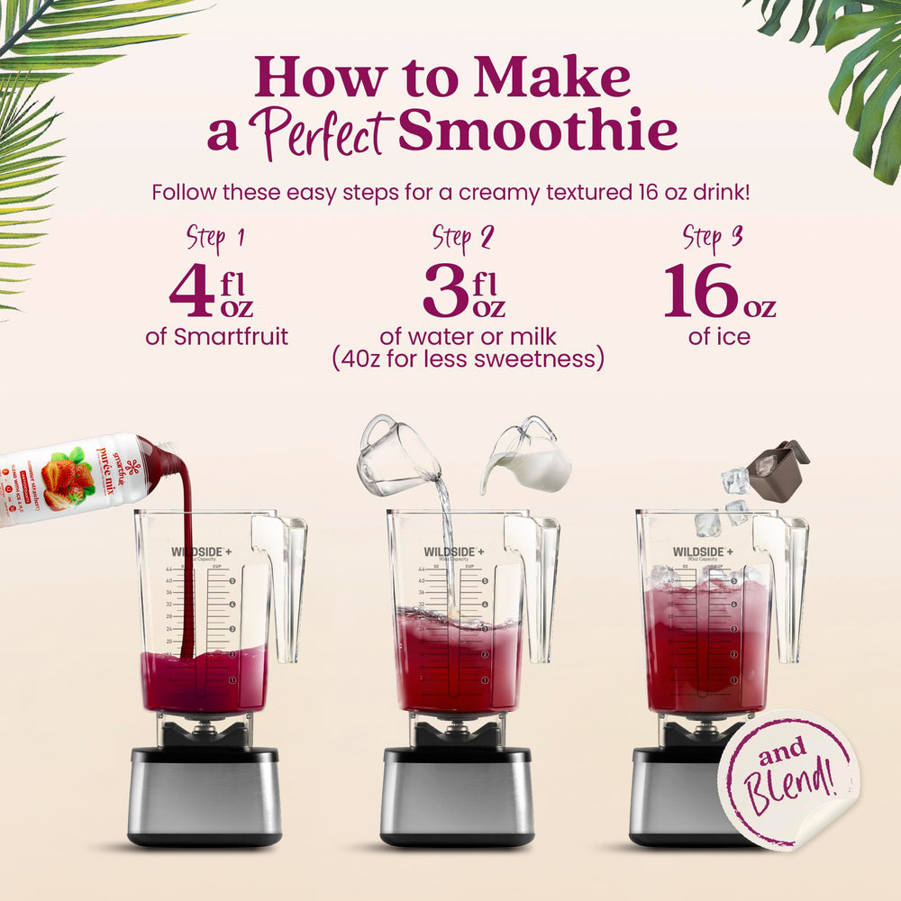 Smartfruit bottle labeled 48oz in a fridge-ready setup.