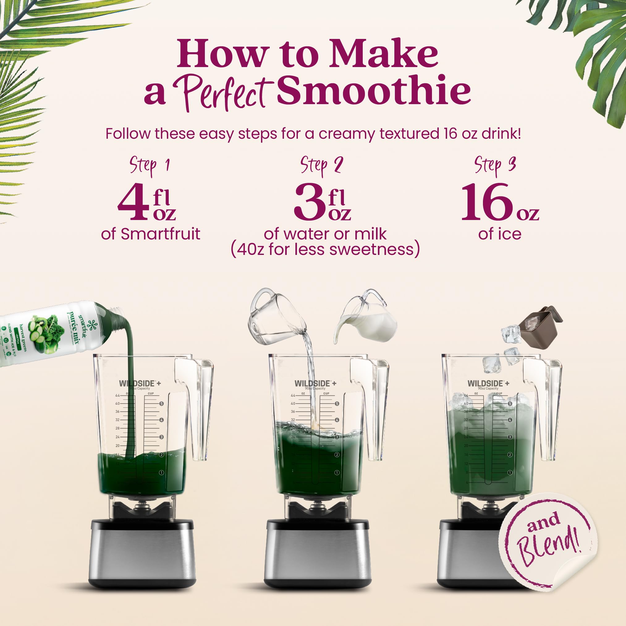 Cocktail made with Smartfruit Harvest Greens + Detox.