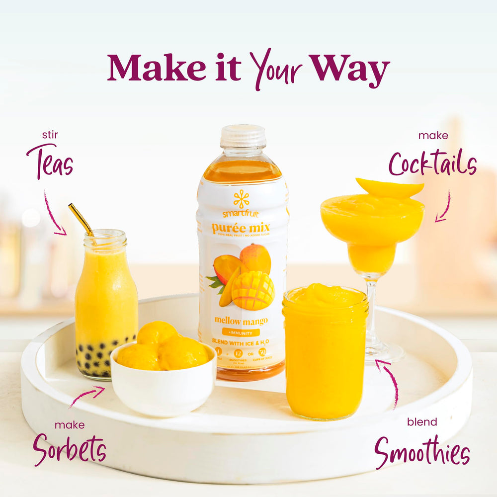 Smartfruit Mellow Mango + Immunity smoothie being prepared