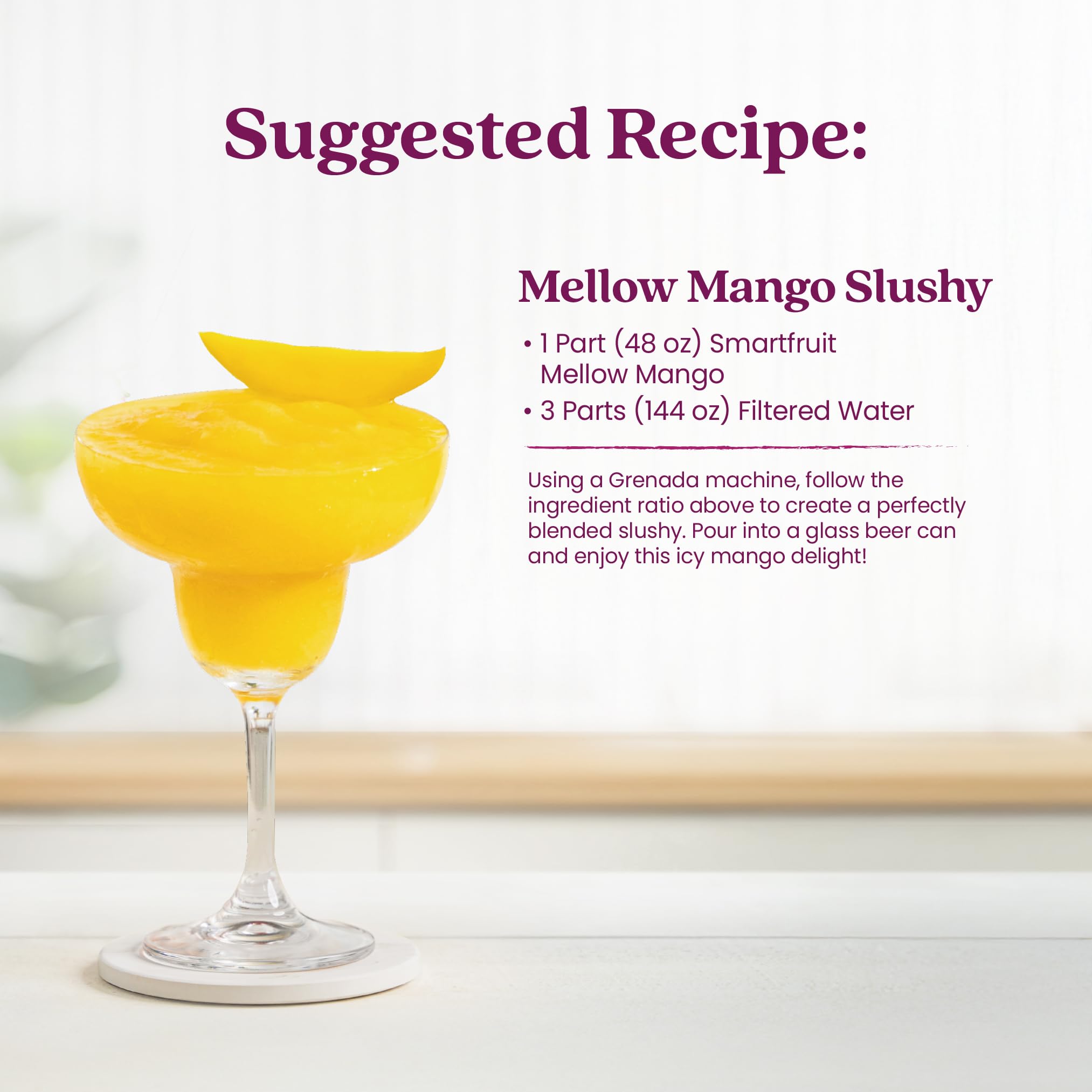 Smartfruit Mellow Mango + Immunity yogurt bowl boosted with purée