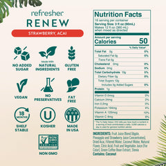 Smartfruit Renew Refresher strawberry acai pour supporting hydration and flavor