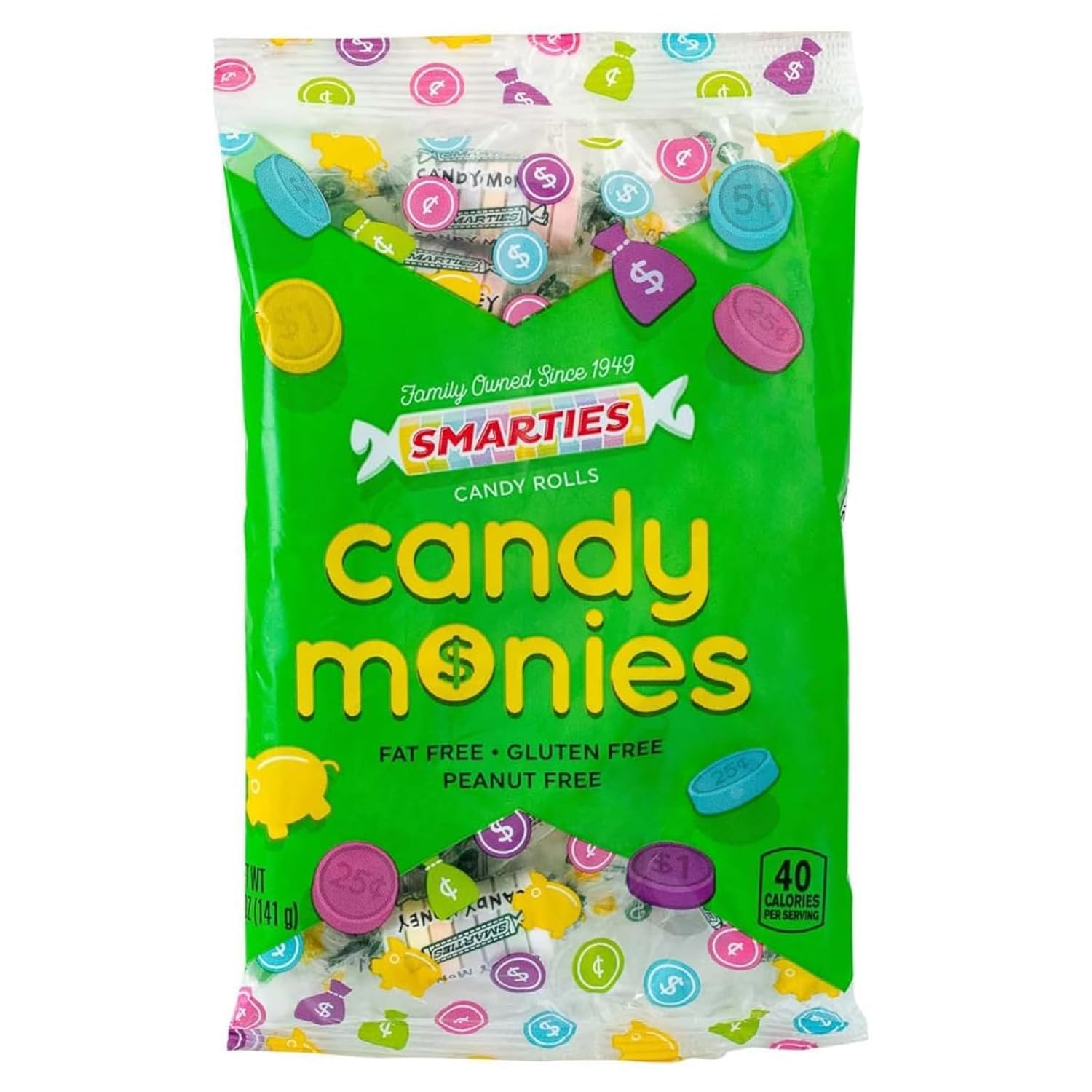 Smarties Candy Monies assorted flavors bulk rolls ready for sharing and gifting