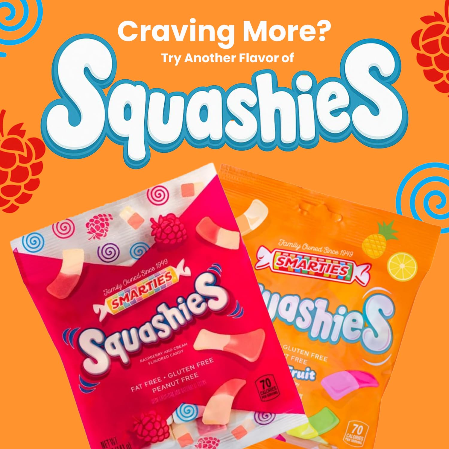 Smarties Squashies school-safe snack featuring peanut-free and gluten-free options.