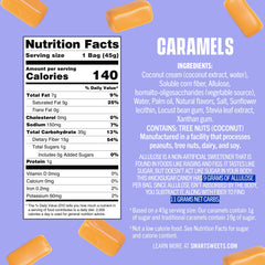 SmartSweets Caramels in hand, portion-ready low-sugar treat