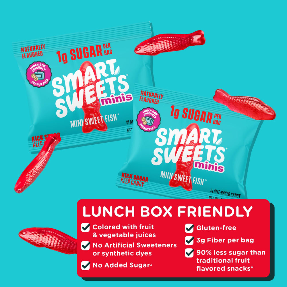 Allergen-friendly, gluten-free gummies ideal for kids' lunchboxes.