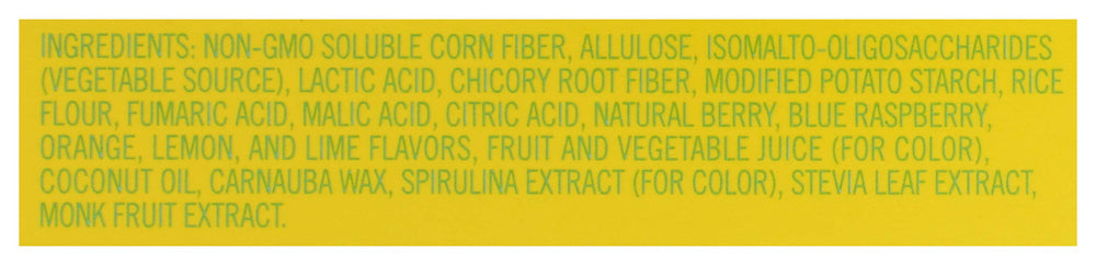 Non-GMO ingredients label on SmartSweets Sour Blast Buddies