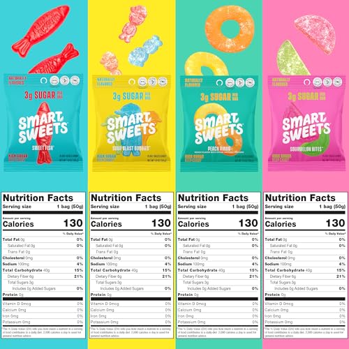 SmartSweets Sour Blast Buddies bags offer a flavorful, lower-sugar option for movie night.
