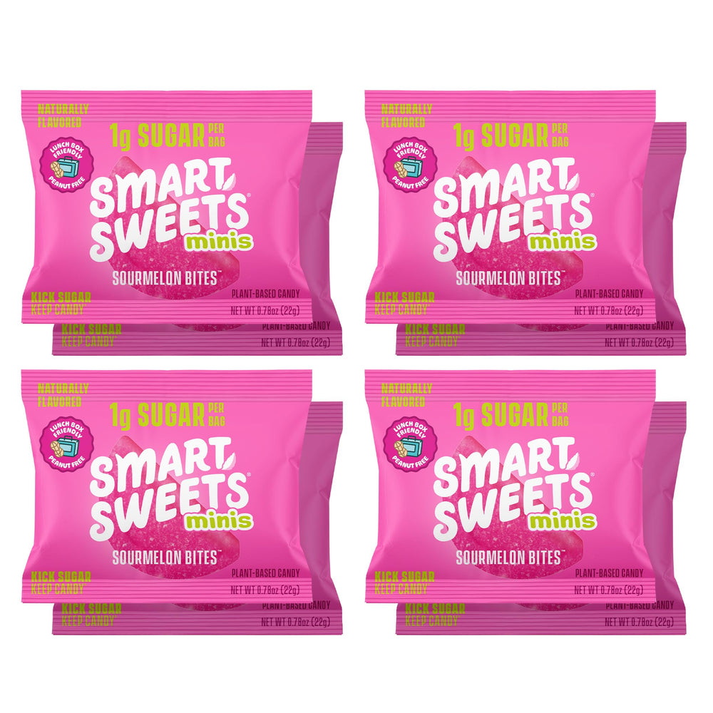 SmartSweets Sourmelon Bites highlighted as a low-sugar option