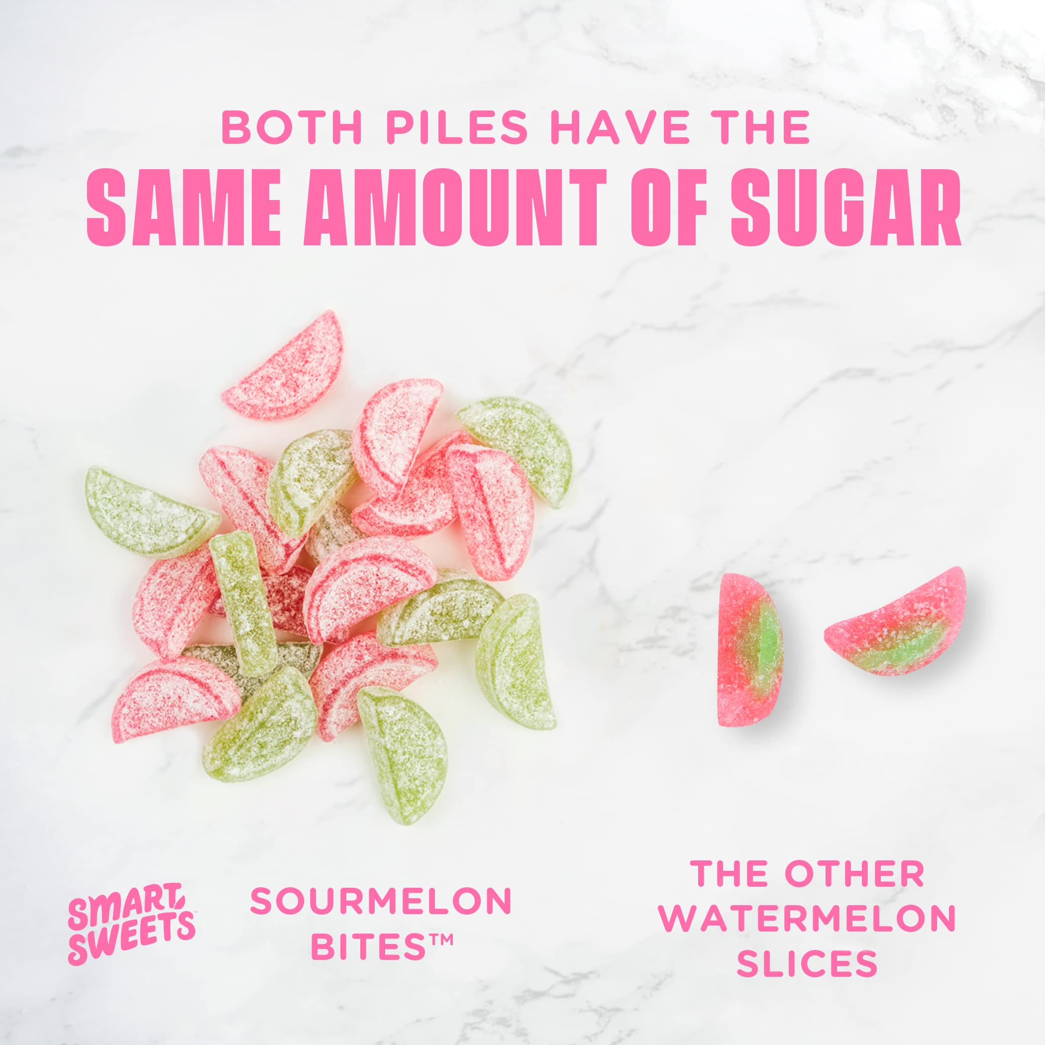 SmartSweets Sourmelon Bites serving bowl ready for movie night.